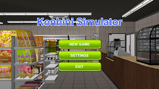 Konbini Simulator convenience store game screen